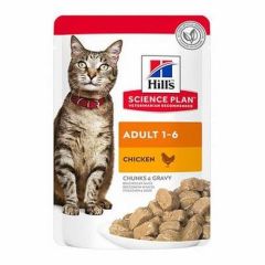 Hills Tavuklu Yetişkin Kedi Pouch Konservesi 6x85 Gr