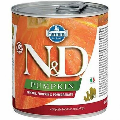 N&D Pumpkin Tavuk Balkabağı Nar Yetişkin Köpek Konservesi 285 Gr