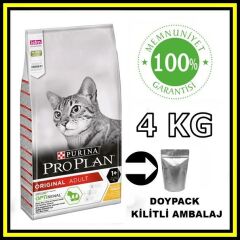 ProPlan tavuklu yetişkin kedi 4 kg açık mama