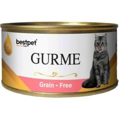 Bestpet Gurme Kedi Konservesi Somonlu Parça Etli Sterilised Kısır 100 gr