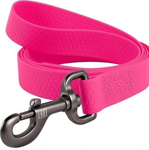 Waudog Collar Su Geçirmez Köpek Gezdirme Tasması 20 mm 122 cm Pembe