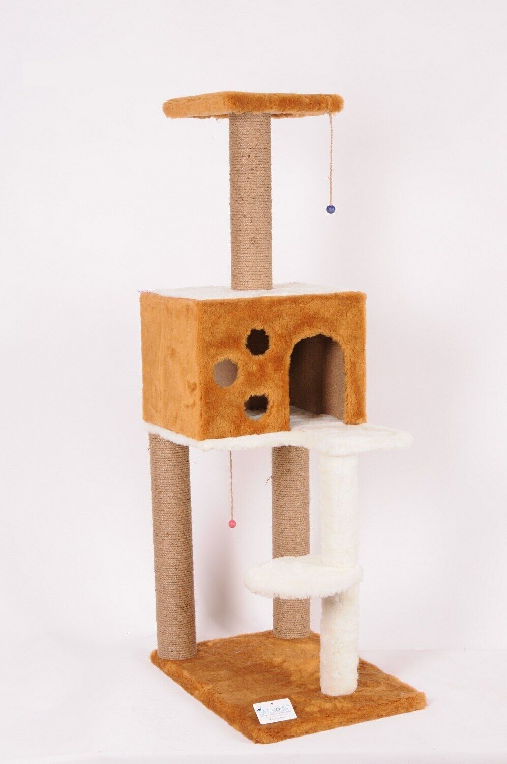 Cat Hause S09KV Platformlu Eğlence Parkı Kedi Tırmalama Evi 55 x 40 x 124 CM