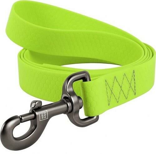 Waudog Collar Su Geçirmez Köpek Gezdirme Tasması 20 mm 122 cm Yeşil