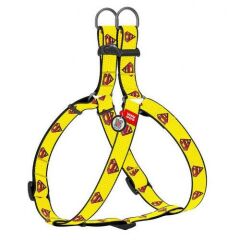 Waudog Collar QR Pasaportlu Köpek Göğüs Tasması Superman2 Desenli, W 10 mm, L 28-40 cm