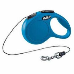 Flexi New Classic Otomatik İp Tasma Mavi XSmall 3 Mt