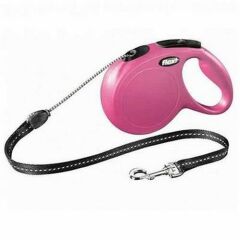 Flexi Classic Long Medium Otomatik Gezdirme Tasması Pembe 8 Mt