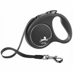 Flexi Black Design 5M Şerit Large Siyah