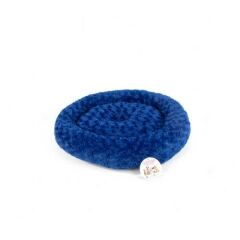 PET PRETTY SİMİT YATAK PELUŞ MAVİ 55x55