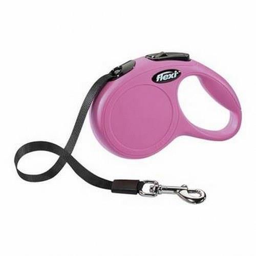 Flexi New Classic Şerit Otomatik Tasma Pembe XSmall 3 Mt