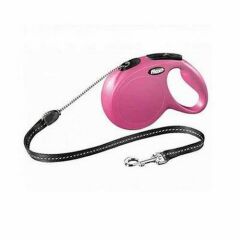 Flexi New Classic İp Pembe Medium 5 Mt