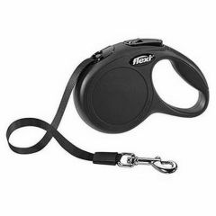 Flexi New Classic Şerit Otomatik Tasma Siyah XSmall 3 Mt