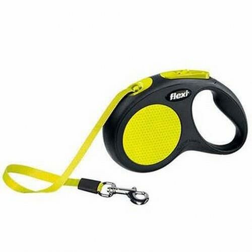 Flexi Neon Şerit Gezdirme Tasması Medium 5 Mt