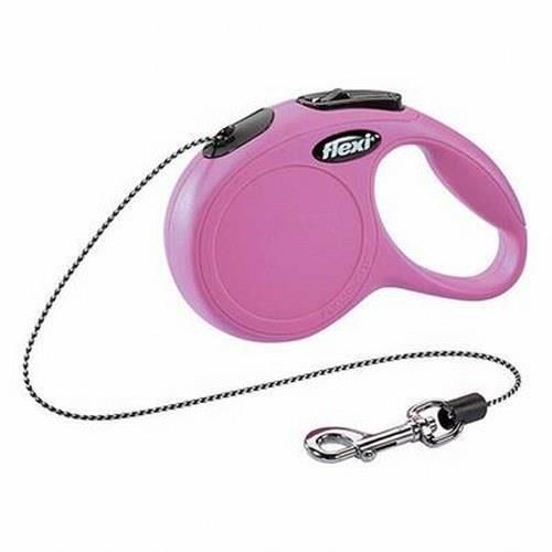 Flexi New Classic Otomatik İp Tasma Pembe XSmall 3 Mt