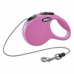 Flexi New Classic Otomatik İp Tasma Pembe XSmall 3 Mt
