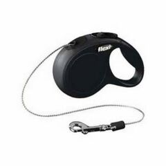 Flexi New Classic Otomatik İp Tasma Siyah XSmall 3 Mt