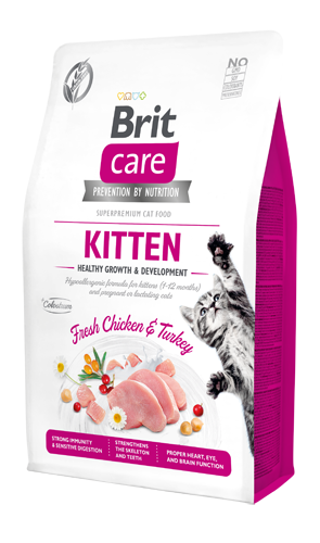 Brit Care Tahılsız Tavuk ve Hindi Etli Yavru Kedi Maması 2 KG