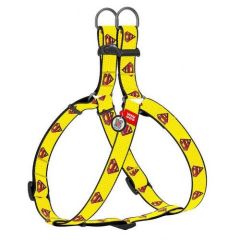 Waudog Collar QR Pasaportlu Köpek Göğüs Tasması Superman2 Desenli, W 25 mm, L 60-90 cm