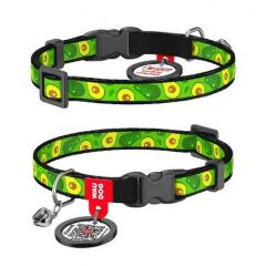 Waudog Collar QR Pasaportlu Kedi ve Ufak Irk Köpek Boyun Tasması 20-30 CM, 10 MM, L, Avocado