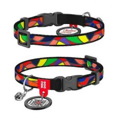 Waudog Collar QR Pasaportlu Kedi ve Ufak Irk Köpek Boyun Tasması 20-30 CM, 10 MM, L, Vitrage
