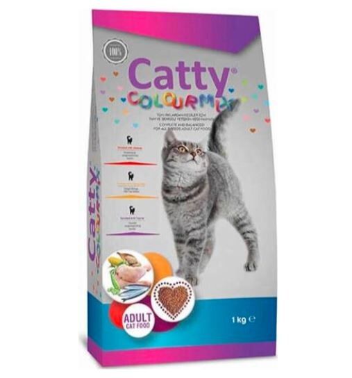 Catty Adult Colour Mix Yetişkin Kedi Maması 1 KG