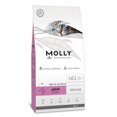 Molly Light Sterilised Tavuklu Kısırlaştırılmış Yetişkin Kedi Maması 2 KG