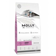 Molly Light Sterilised Tavuklu Kısırlaştırılmış Yetişkin Kedi Maması 2 KG