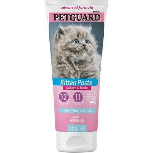 Petguard Kıtten Yavru Kediler Için Kalsiyum ve Taurin Macun 100 gr
