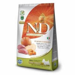 N&D Balkabaklı Domuz Etli Tahılsız Küçük Irk Köpek Maması 7 Kg