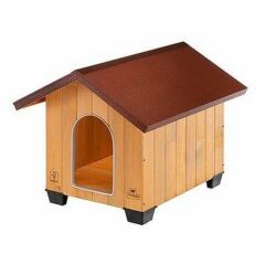 Ferplast Domus Ahşap Çatılı Köpek Kulübesi Medium 73x85x67,5 Cm