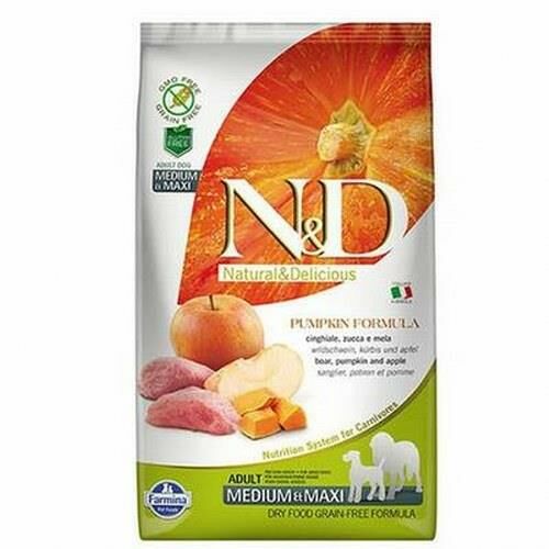 N&D Pumpkin Domuz&Elma Orta Büyük Irk Köpek Maması 12 Kg