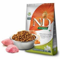 N&D Pumpkin Domuz&Elma Orta Büyük Irk Köpek Maması 2,5 Kg