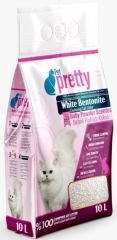 Pet Pretty Pudra Kokulu İnce Taneli Topaklaşan Kedi Kumu 10LT