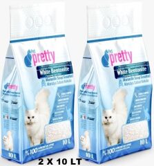 Pet Pretty Sabun Kokulu Ince Taneli Topaklaşan Kedi Kumu 10 Lt X 2 ADET