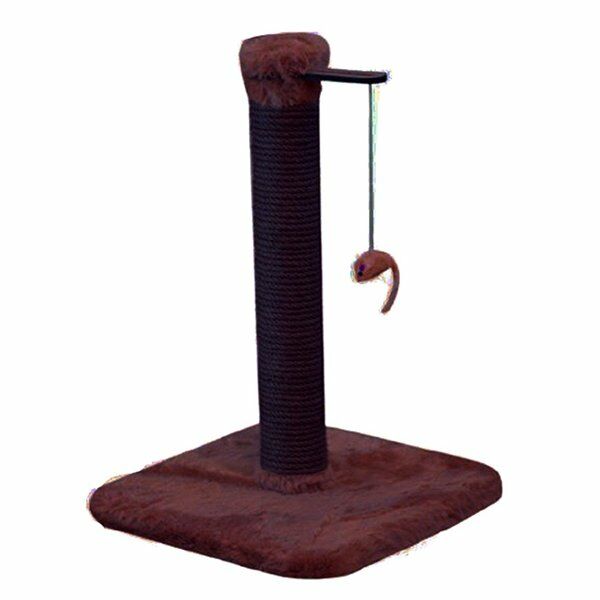 Kralle Tırmalama ve İpli Oyuncak Koyu Gri 35x35x54h Cm