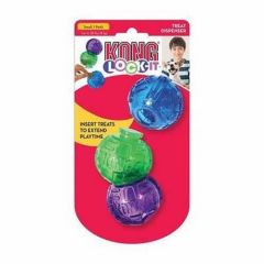 Kong Ödüllü Köpek Oyuncağı Üç Top Lock-It 12 Cm
