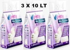 Pet Pretty Lavanta Kokulu Ince Taneli Topaklaşan Kedi Kumu 10 Lt X 3 ADET