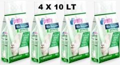 Pet Pretty Aloe Vera Kokulu ince Taneli Topaklaşan Kedi Kumu 10 Lt X 4 ADET