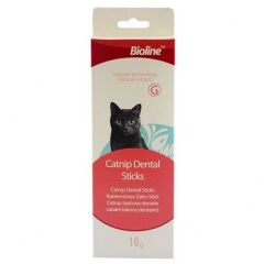 Bioline Tartar Önleyici Catnipli Dental Kedi Çubukları 10 Gr