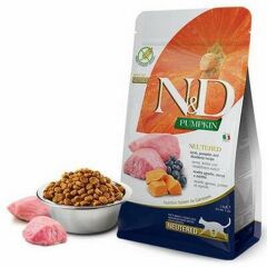 N&D Pumpkin Kuzu Yaban Mersini Kısırlaştırılmış Kedi Maması 5 Kg