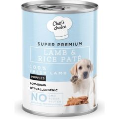 Chefs Choice Tahılsız Kuzulu Pirinçli Ezme Yavru Konserve Köpek Maması 400 gr
