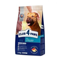 Club4Paws Premium Kuzu Etli Yetişkin Köpek Maması 2 kg