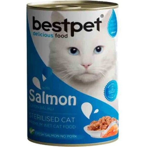 Bestpet Sterilised Somonlu Kısırlaştırılmış Kedi Konservesi 400 gr