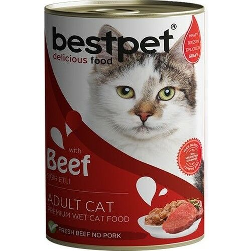 Bestpet Biftekli Gravy Yetişkin Kedi Konservesi 400 gr