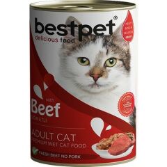 Bestpet Biftekli Gravy Yetişkin Kedi Konservesi 400 gr