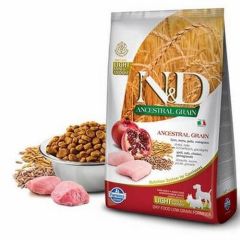 N&D Low Light Köpek Maması Tavuklu Küçük Irk Köpek Maması 2,5 Kg