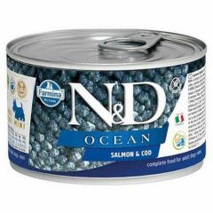 N&D Ocean Somon Morina Balığı Yetişkin Köpek Konservesi 140 Gr