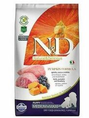 N&D Pumpkin Tahılsız Kuzu&Yaban Mersini Yavru Köpek Maması 12 Kg