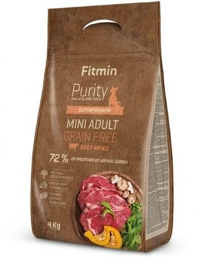 Fitmin Köpek Purity GF Yetişkin Mini Irk Biftekli - 4 kg