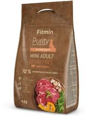Fitmin Köpek Purity GF Yetişkin Mini Irk Biftekli - 4 kg