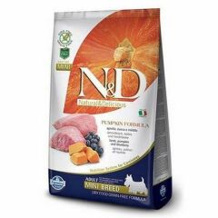 N&D Pumpkin Tahılsız Kuzu Küçük Irk Yetişkin Köpek Maması 2,5 Kg